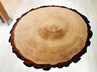 Необычный ковёр из дерева
