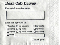 Дорогой водитель такси или Dear Cab Driver