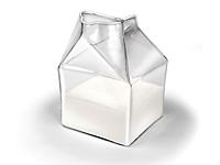 Квадратный стаканчик для молока