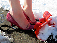 Туфельки против снега