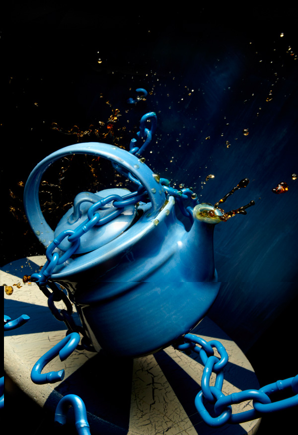 голубой чайник фото