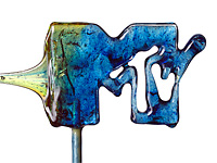 Цветные леденцы в форме логотипов