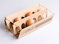 Складной контейнер на резинках для яиц